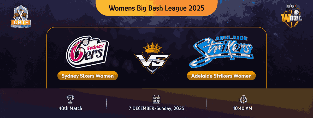 Womens Big Bash League 2025, Sydney Sixers Women vs Adelaide Strikers Women, 40th Match, Sydney Sixers Women Won By 1 Run