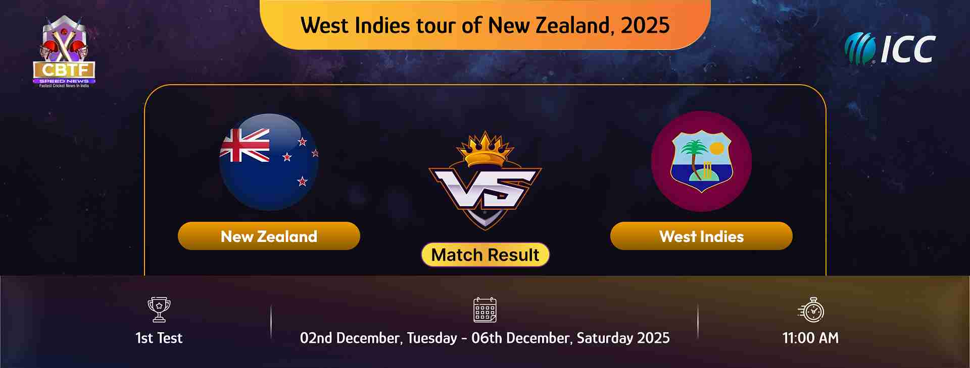 West Indies tour of New Zealand, 2025, New Zealand vs West Indies, 1st Test, Day 5, Match Result, Match Drawn