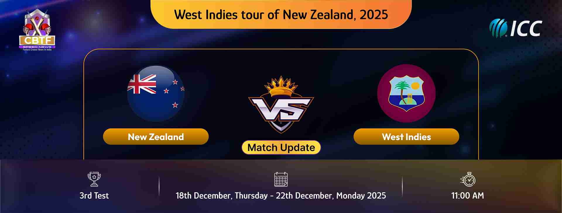 West Indies tour of New Zealand, 2025, New Zealand vs West Indies, 3rd Test, Day 1, Match Update, New Zealand Chose to Bat