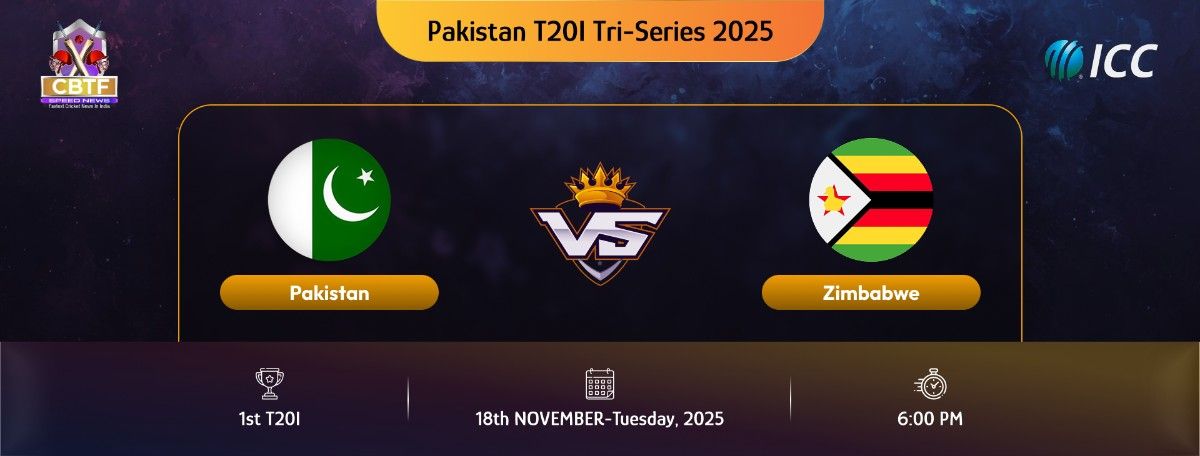 Pakistan T20I Tri-Series 2025, Pakistan vs Zimbabwe, 1st Match, Pakistan Won By 5 Wickets