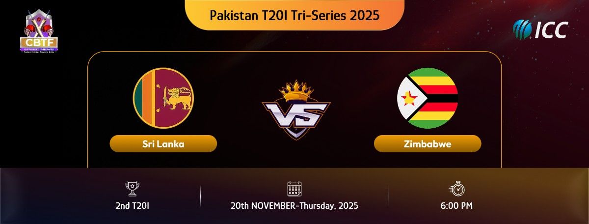 Pakistan T20I Tri-Series 2025, Sri Lanka vs Zimbabwe, 2nd Match, Zimbabwe Won By 67 Runs