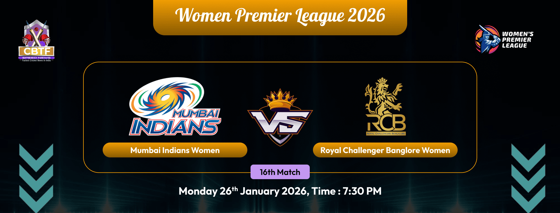 Womens Premier League 2026, Mumbai Indians Women vs Royal Challengers Bengaluru Women, 16th Match, Mumbai Indians Women Won By 15 Runs