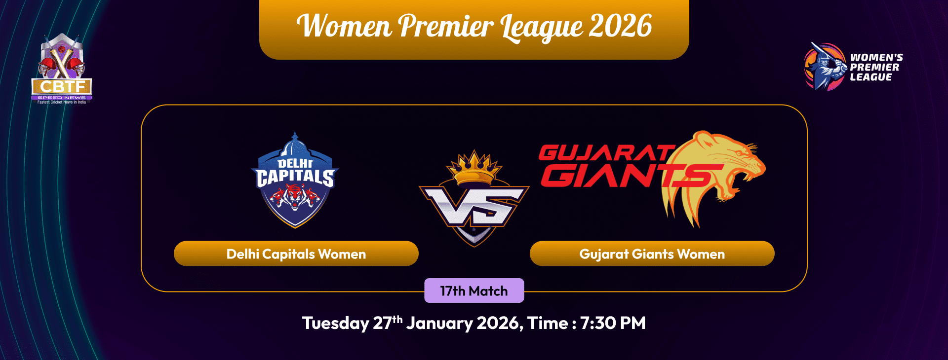 Womens Premier League 2026, Gujarat Giants Women vs Delhi Capitals Women, 17th Match, Gujarat Giants Women Won By 3 Runs
