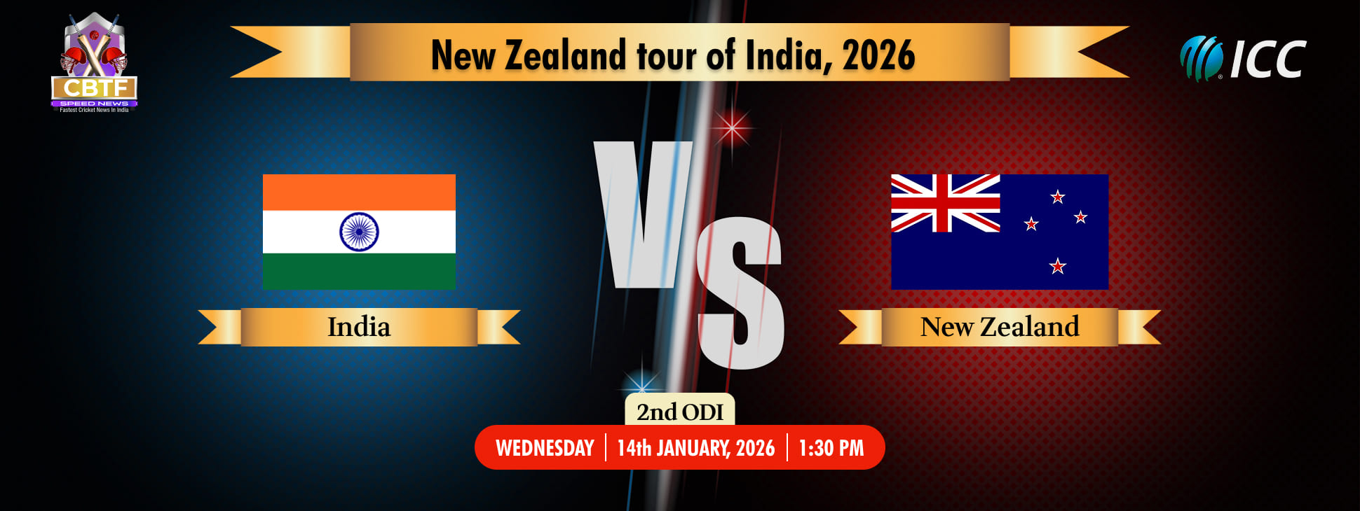 New Zealand tour of India, 2026, India vs New Zealand, 2nd ODI, New Zealand Won By 7 Wickets