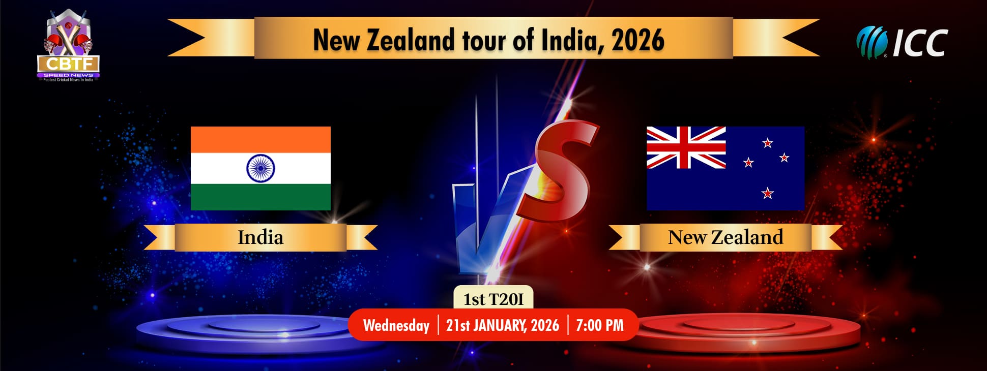 New Zealand tour of India, 2026, India vs New Zealand, 1st T20I, India Won By 48 Runs