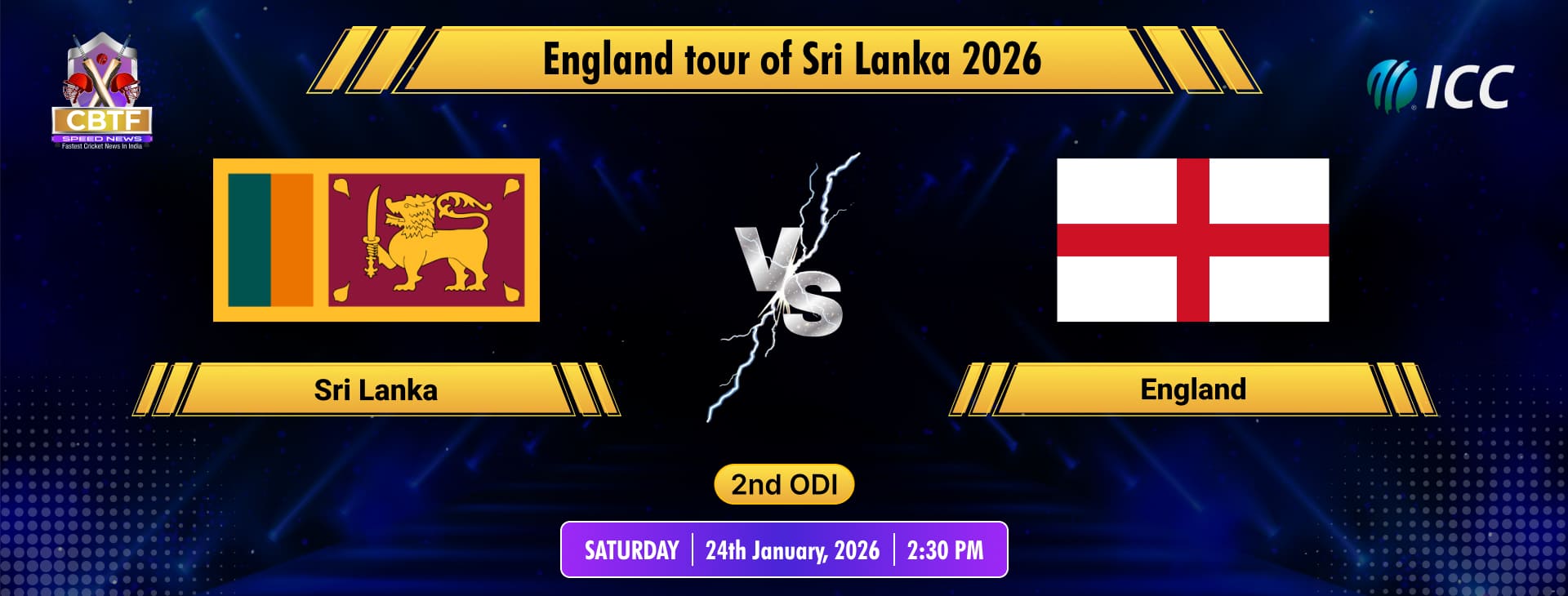 England tour of Sri Lanka 2026, Sri Lanka vs England, 2nd ODI, England Won By 5 Wickets