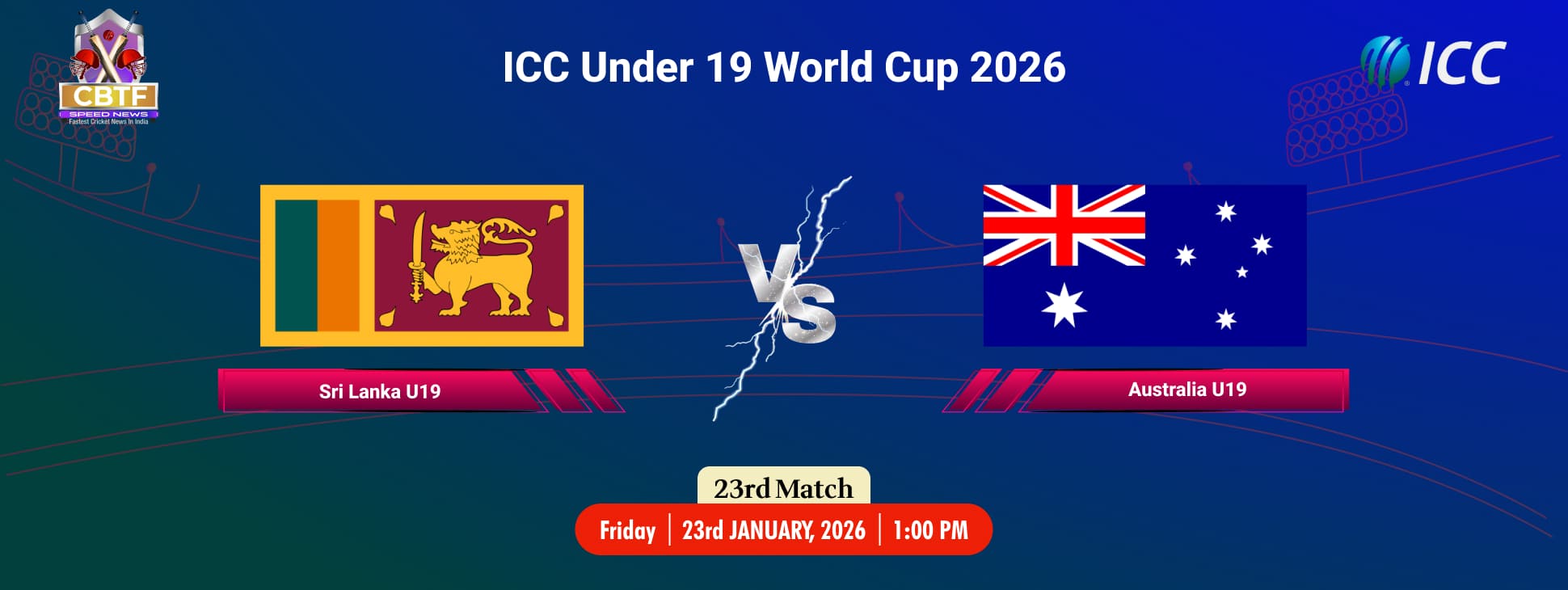 ICC Under 19 World Cup 2026, Sri Lanka U19 vs Australia U19, 23rd Match, Group C, Australia Under-19 Won By 9 Wickets