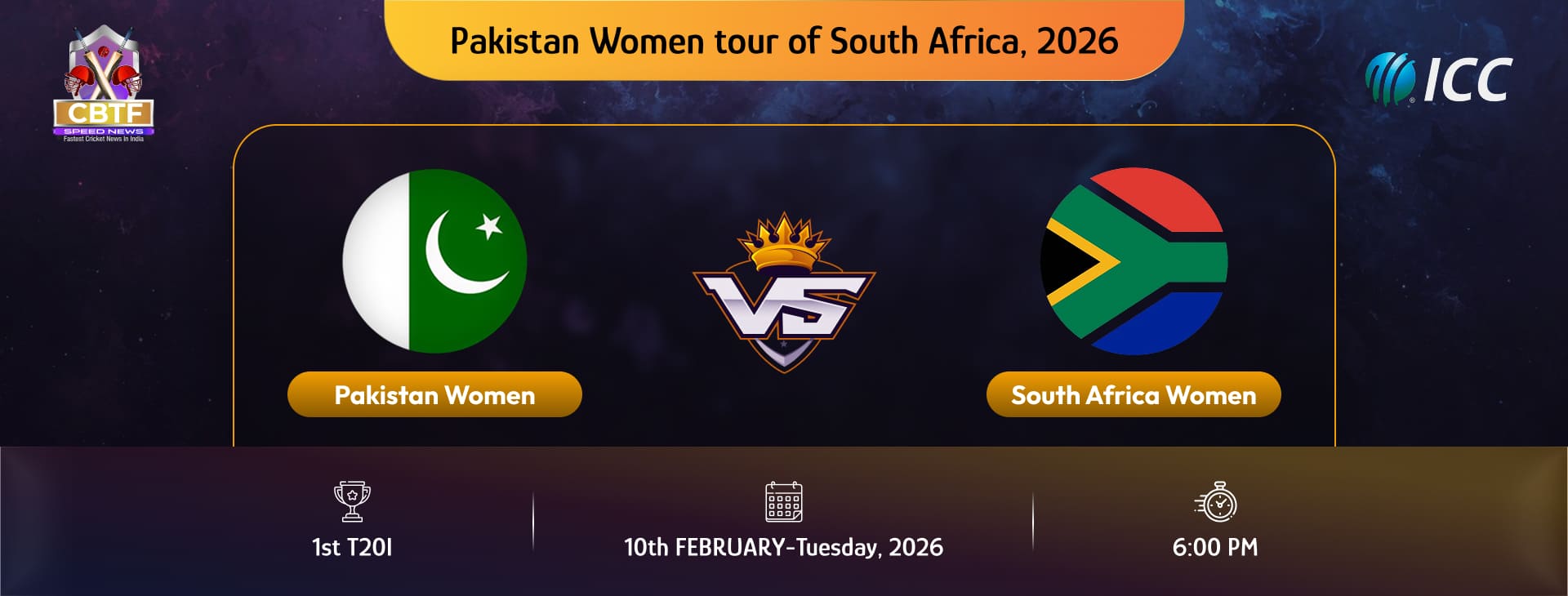 Pakistan Women tour of South Africa, 2026, South Africa Women vs Pakistan Women, 1st T20I, South Africa Women Won By 5 Wickets