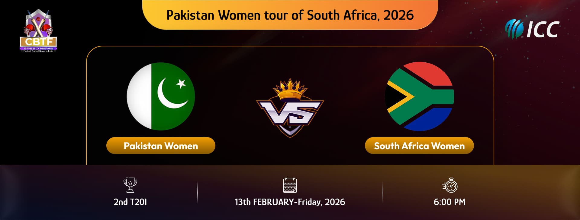 Pakistan Women tour of South Africa, 2026, South Africa Women vs Pakistan Women, 2nd T20I, South Africa Women Won By 6 Wickets