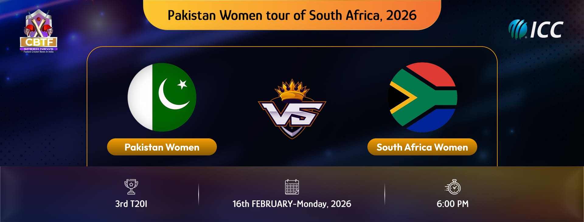 Pakistan Women tour of South Africa, 2026, South Africa Women vs Pakistan Women, 3rd T20I, Pakistan Women Won By 53 Runs