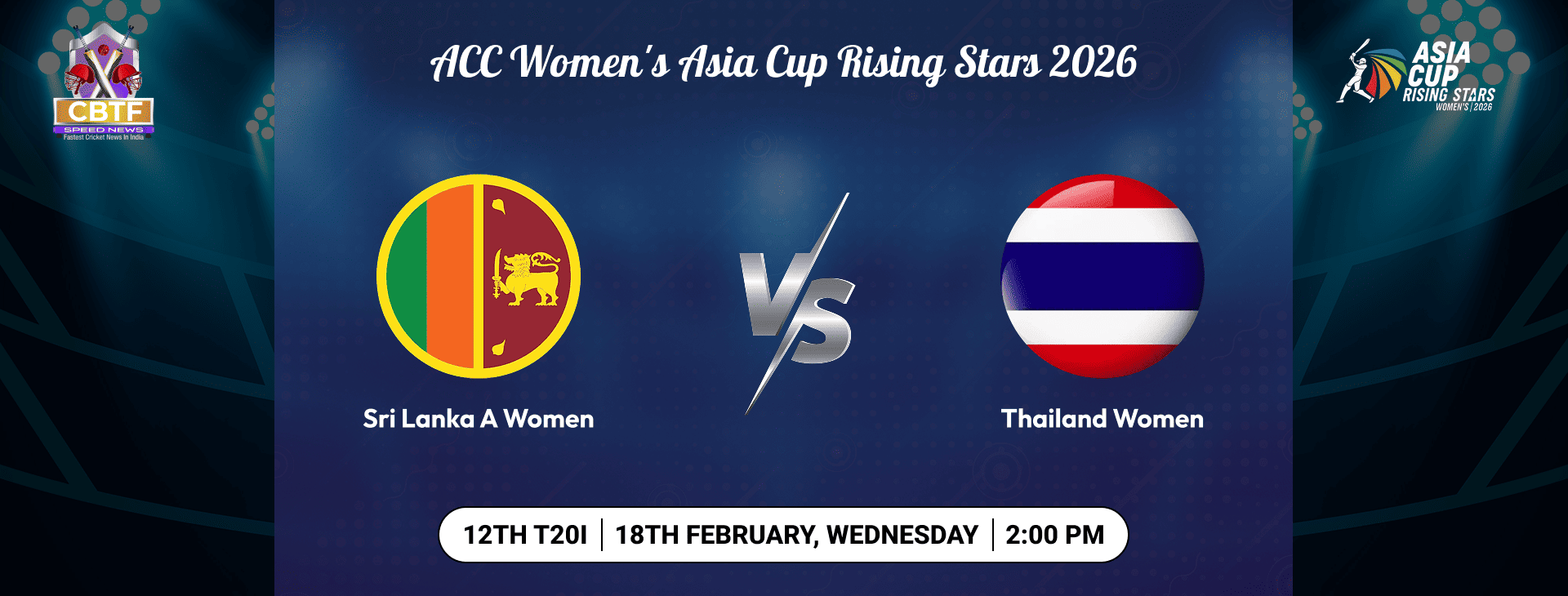 ACC Women's Asia Cup Rising Stars 2026, Sri Lanka A Women vs Thailand Women, 12th Match, Group B, Sri Lanka A Women Won By 23 Runs