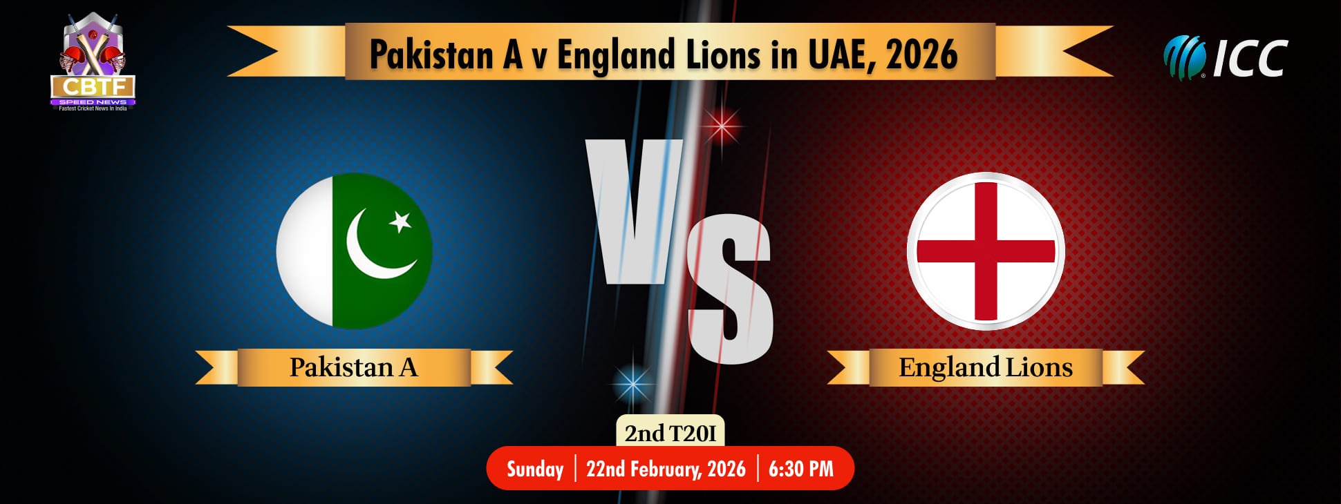 Pakistan A v England Lions in UAE, 2026, Pakistan A vs England Lions, 2nd T20, England Lions Won By 32 Runs