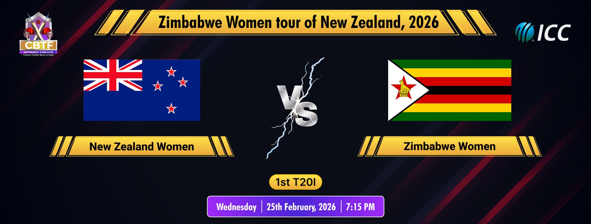 Zimbabwe Women tour of New Zealand, 2026, New Zealand Women vs Zimbabwe Women, 1st T20I, New Zealand Women Won By 92 Runs