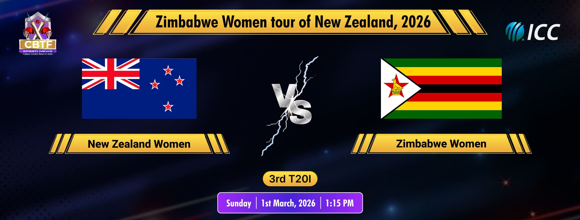 Zimbabwe Women tour of New Zealand, 2026, New Zealand Women vs Zimbabwe Women, 3rd T20I, New Zealand Women Won By 10 Wickets