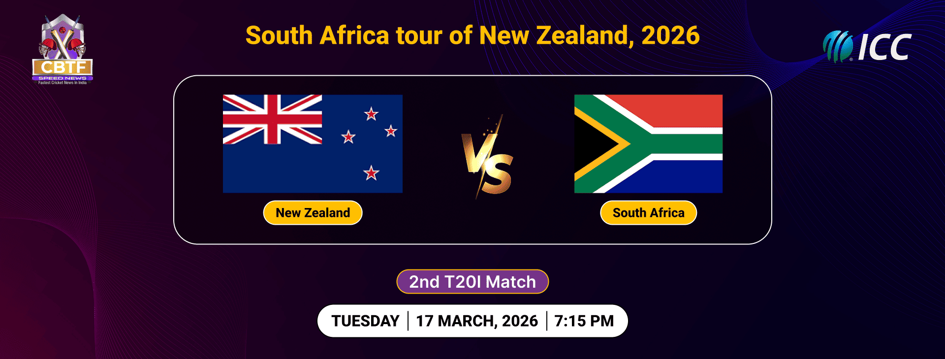 South Africa tour of New Zealand, 2026, New Zealand vs South Africa, 2nd T20I, New Zealand Won By 68 Runs