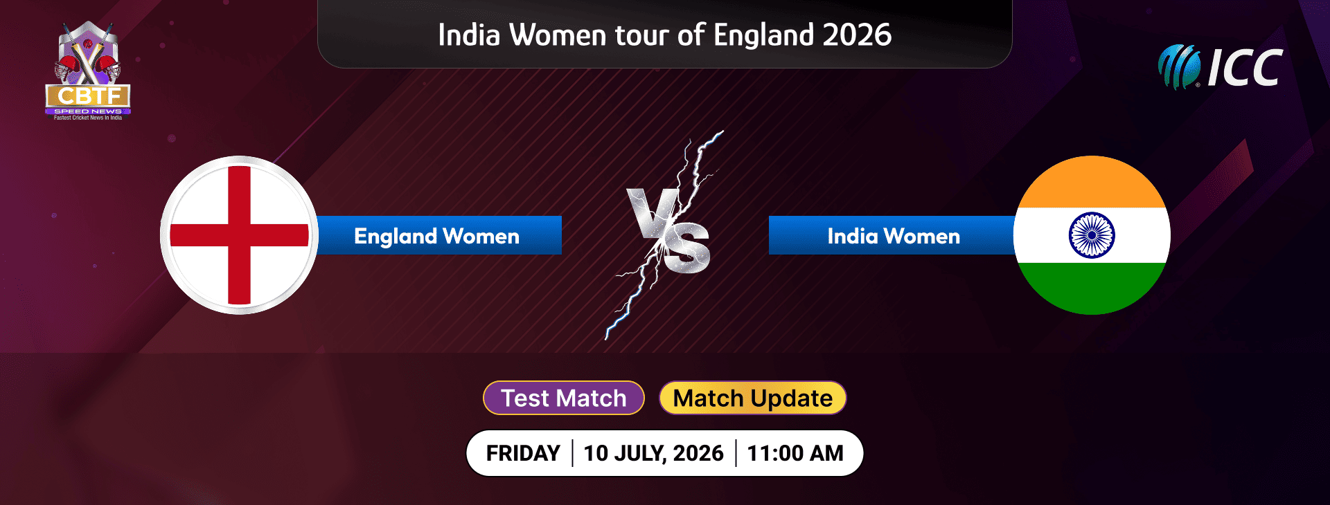 India Women tour of England 2026, England Women vs India Women, Test, Day 3, Match Update, England Women Need 443 Runs