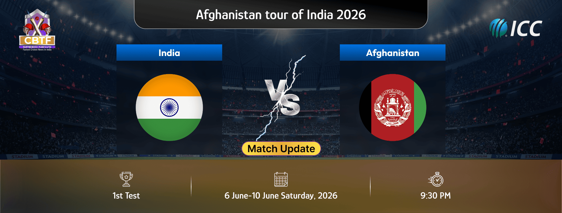 Afghanistan tour of India 2026, India vs Afghanistan, Test, Day 1, Match Update, India Chose to Bat