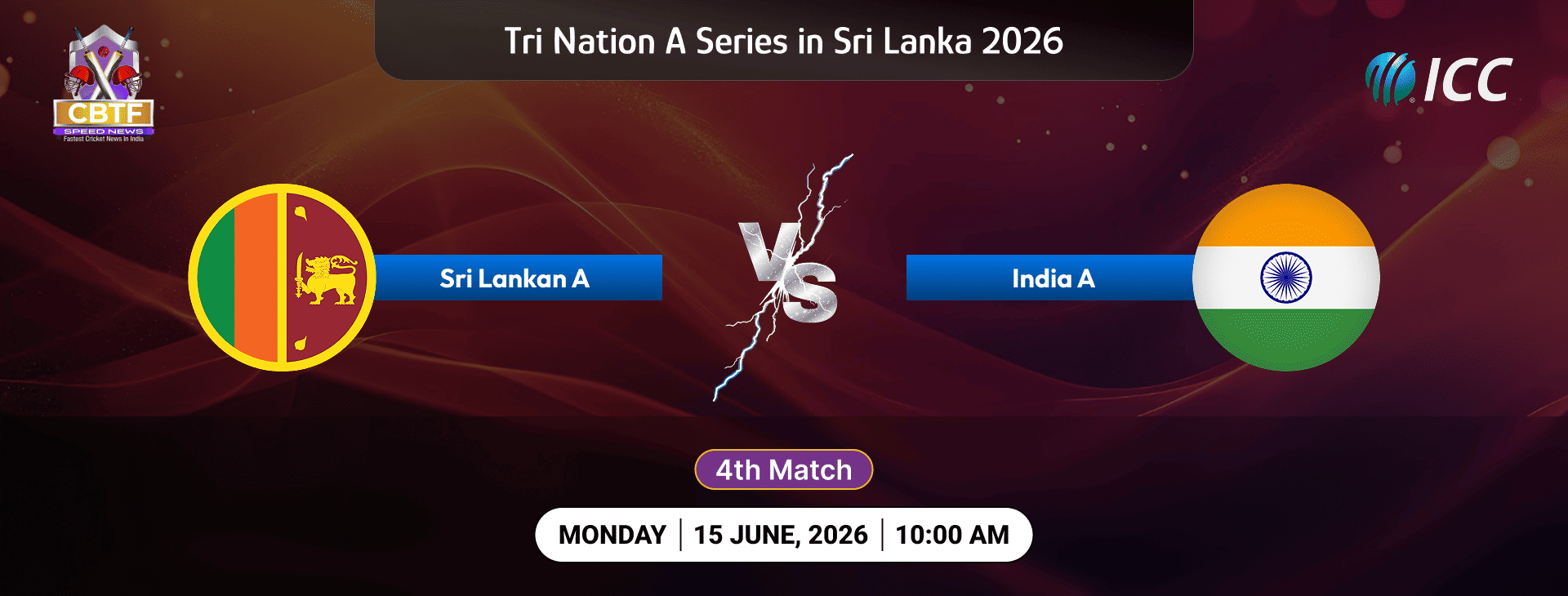 Tri Nation A Series in Sri Lanka 2026, Sri Lanka A vs India A, 4th Match, Match Tied (Sri Lanka A won the Super Over)