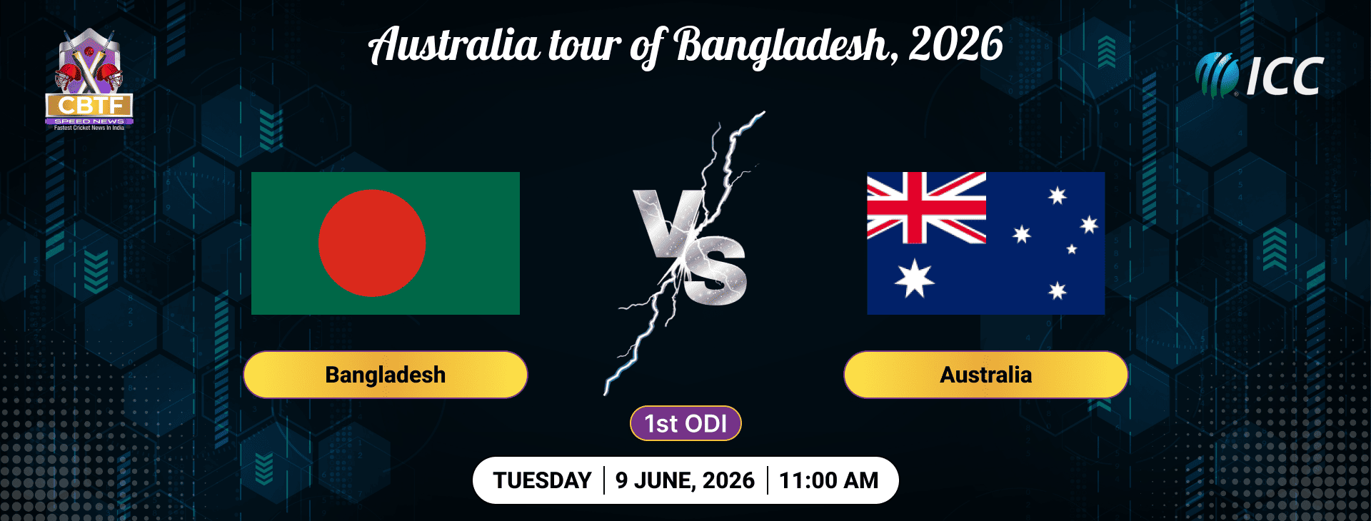 Australia tour of Bangladesh, 2026, Bangladesh vs Australia, 1st ODI, Bangladesh Won By 86 Runs