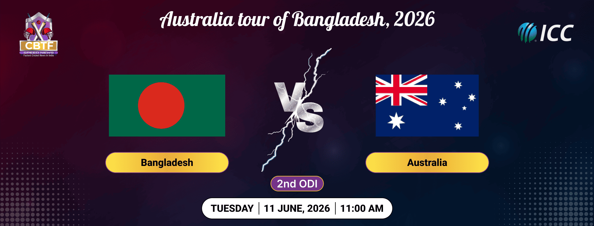 Australia tour of Bangladesh, 2026, Bangladesh vs Australia, 2nd ODI, Bangladesh Won By 5 Wickets