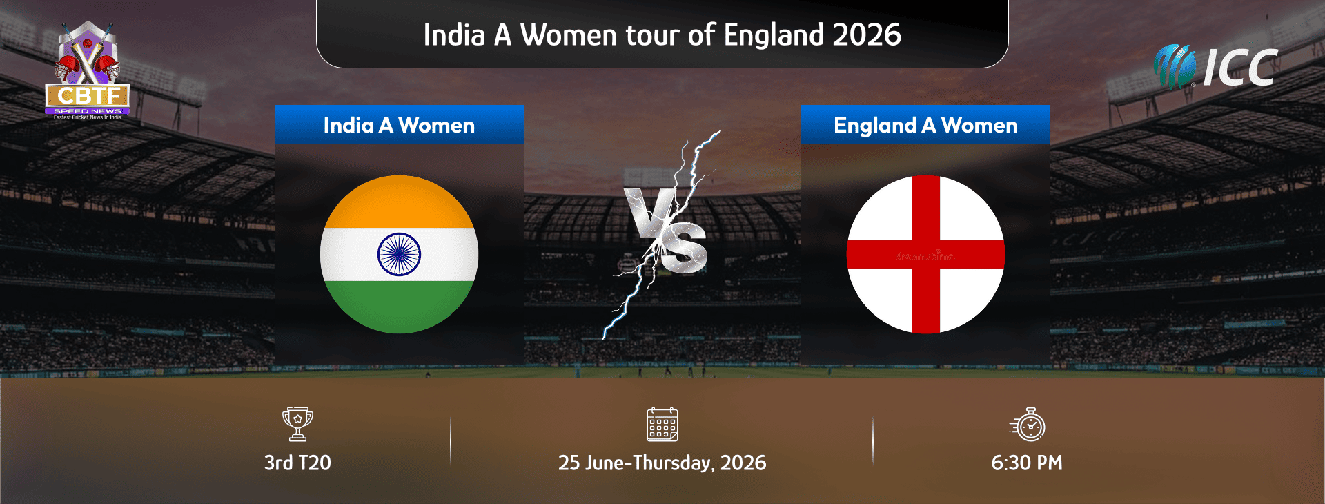 India A Women tour of England 2026, England A Women vs India A Women, 3rd T20I, England A Women Won By 6 Wickets