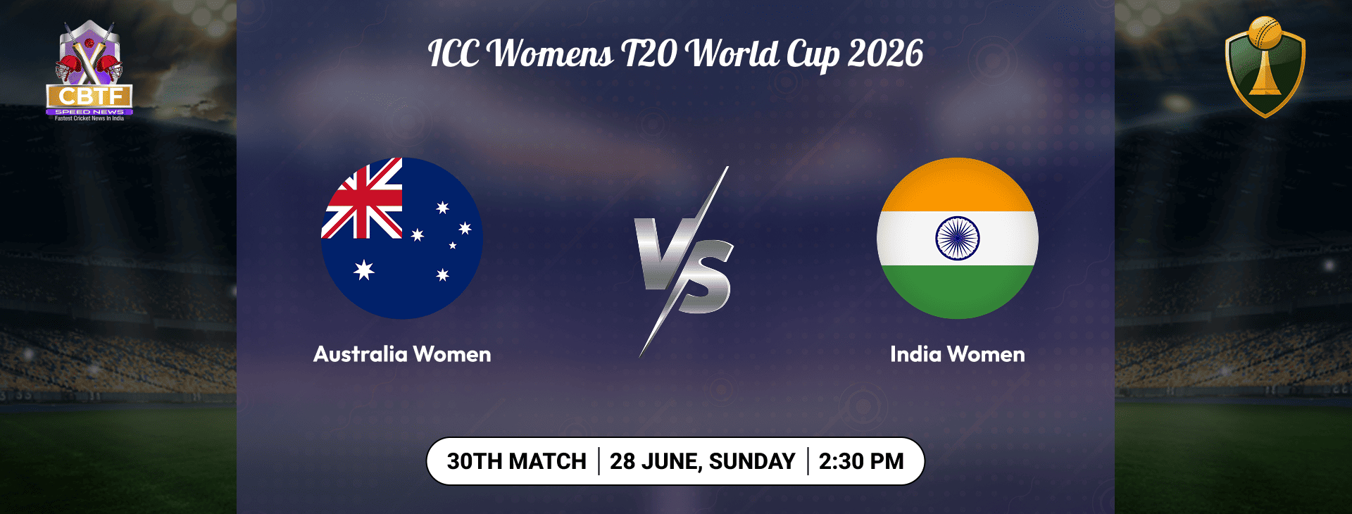 ICC Women's T20 World Cup 2026, Australia Women vs India Women, 30th Match, Group A, Australia Women Won By 6 Wickets