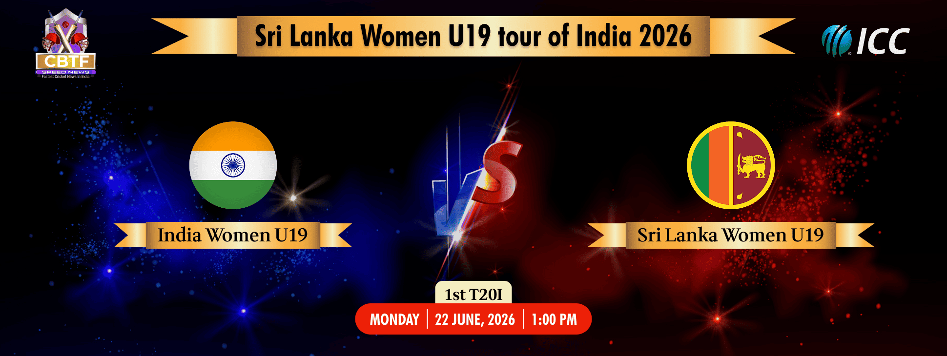 Sri Lanka Women U19 tour of India 2026, India Women U19 vs Sri Lanka Women U19, 1st T20, India Women U19 Won By 93 Runs
