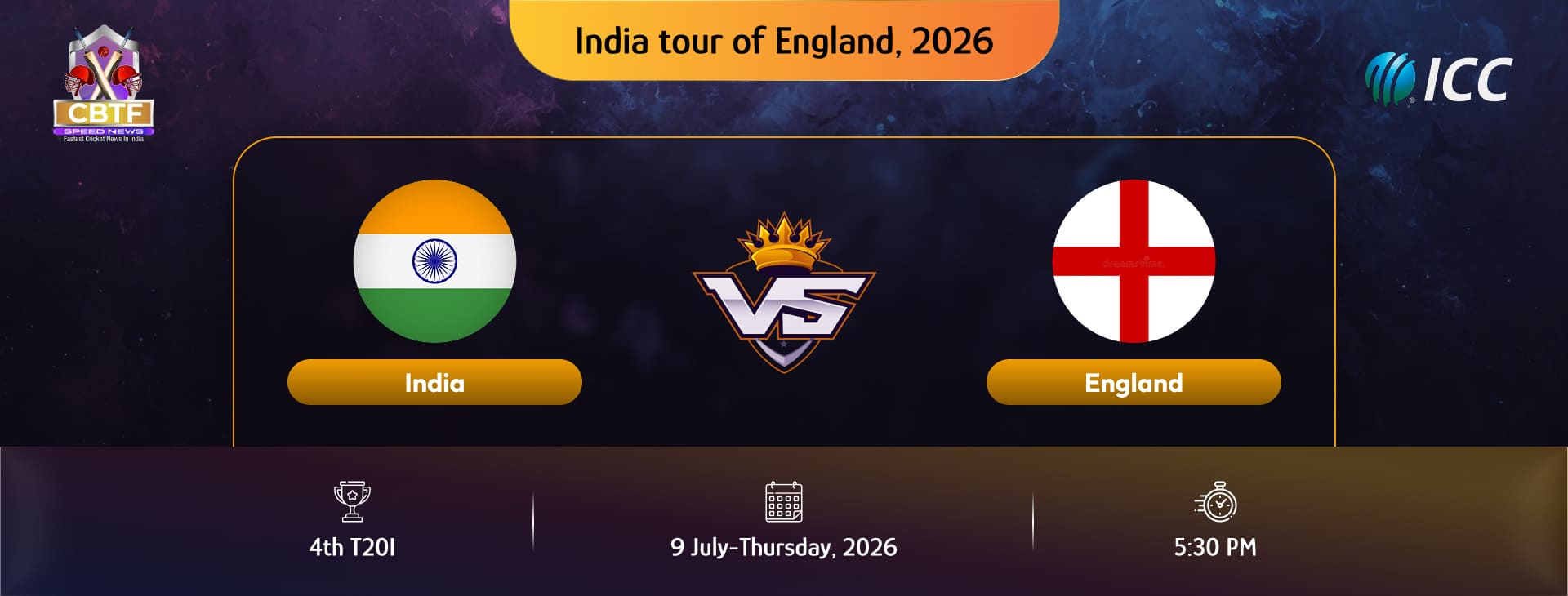 India tour of England, 2026, England vs India, 4th T20I, England Won By 9 Wickets