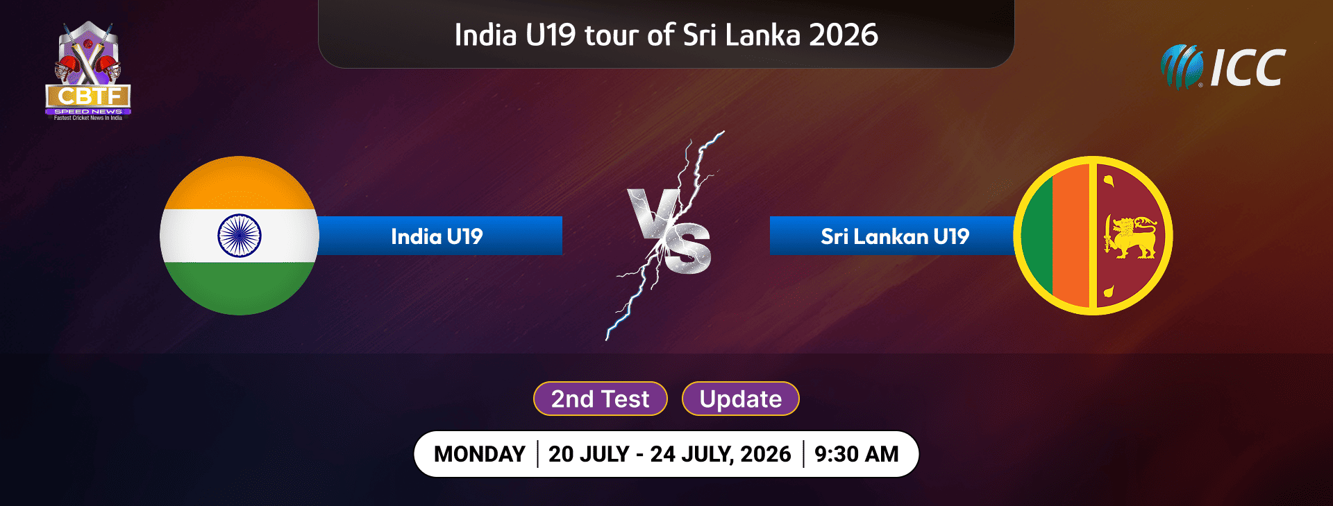 India U19 tour of Sri Lanka 2026, Sri Lanka U19 vs India U19, 2nd Test, Day 1, Match Update, Sri Lanka Under 19 Chose to Field