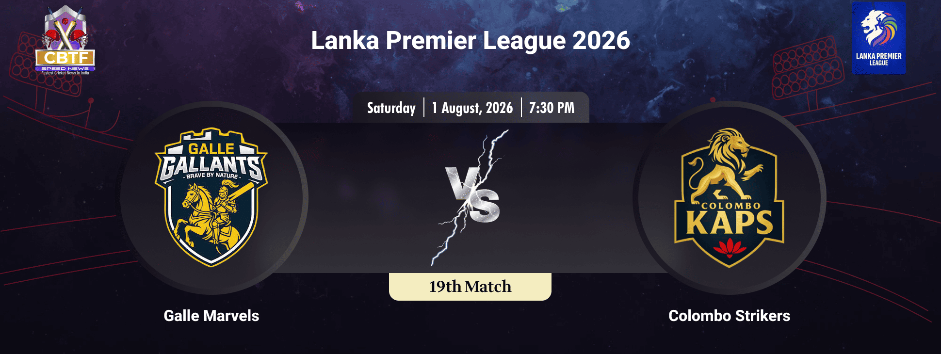 Lanka Premier League 2026, Colombo Strikers vs Galle Marvels, 19th Match, Galle Gallants Won By 13 Runs