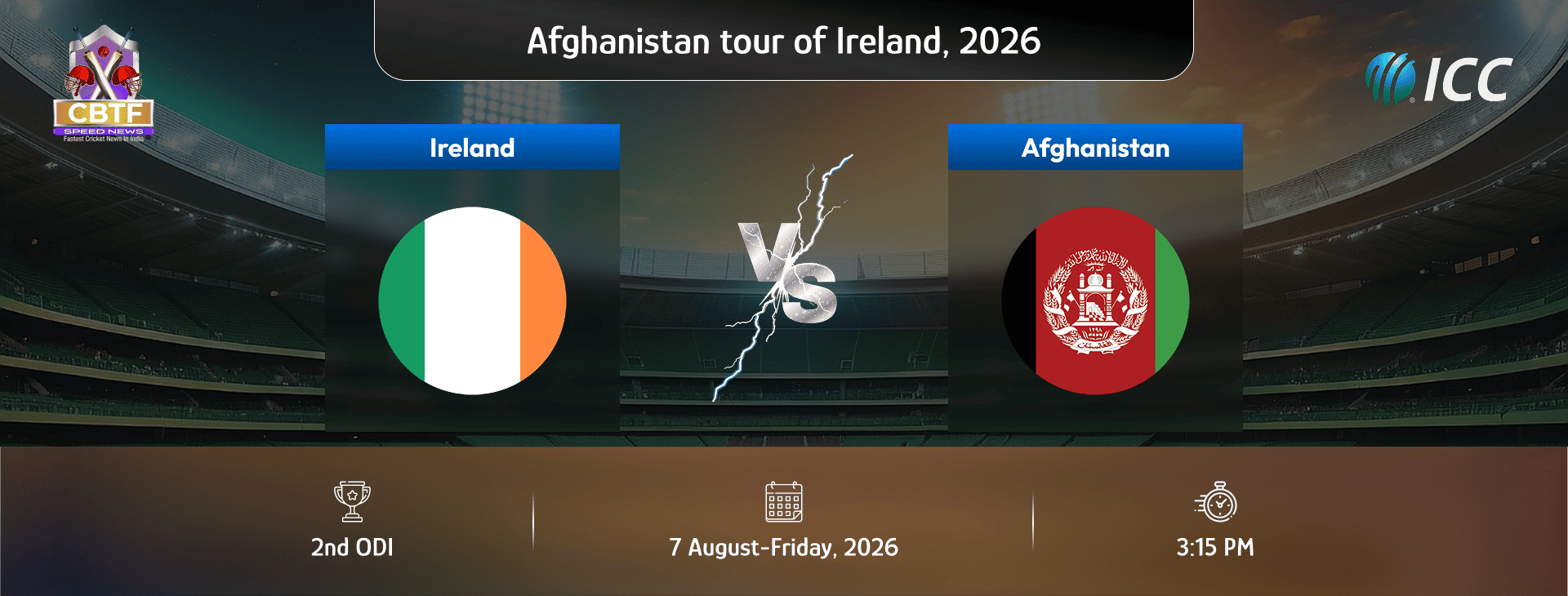 Afghanistan tour of Ireland, 2026, Ireland vs Afghanistan, 2nd ODI, Afghanistan Won By 92 Runs
