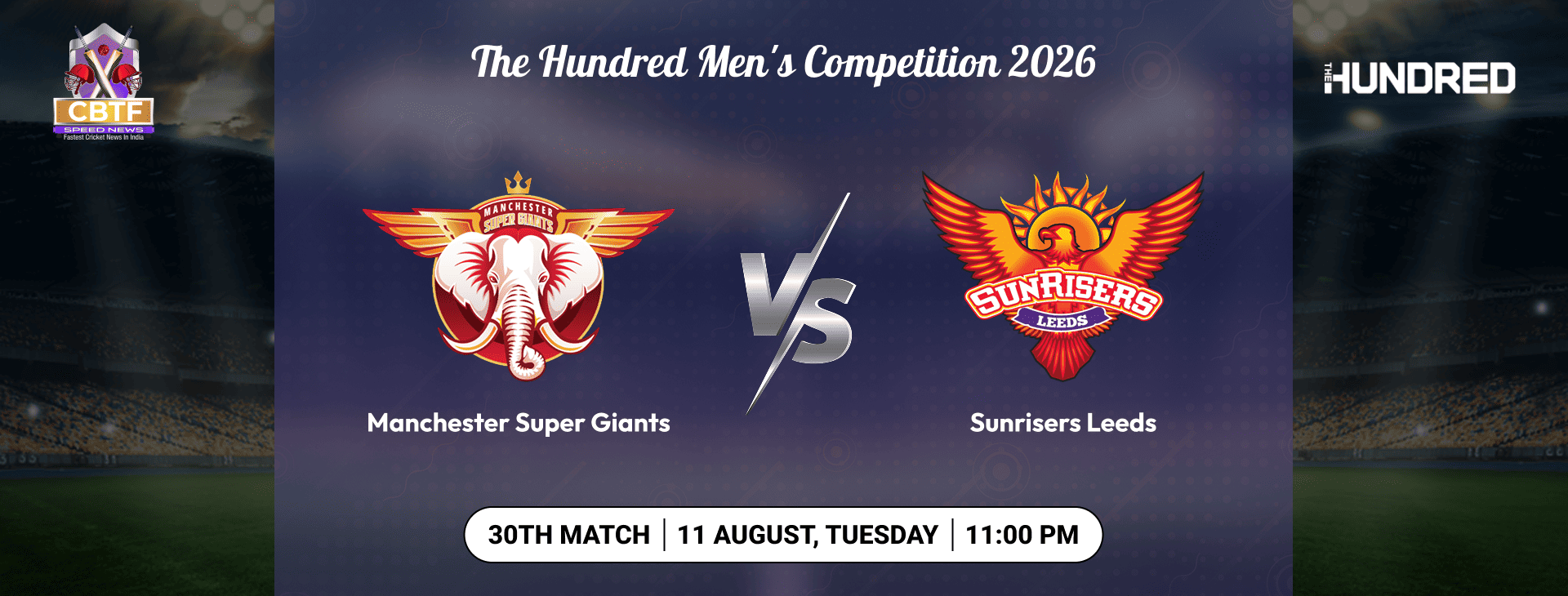 The Hundred Men's Competition 2026, Manchester Super Giants vs Sunrisers Leeds, 30th Match, Manchester Super Giants Won By 10 Wickets