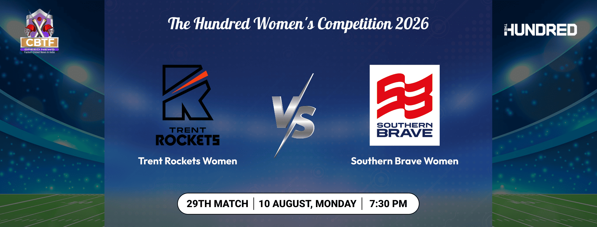The Hundred Women's Competition 2026, Trent Rockets Women vs Southern Brave Women, 29th Match, Trent Rockets Women Won By 3 Wickets
