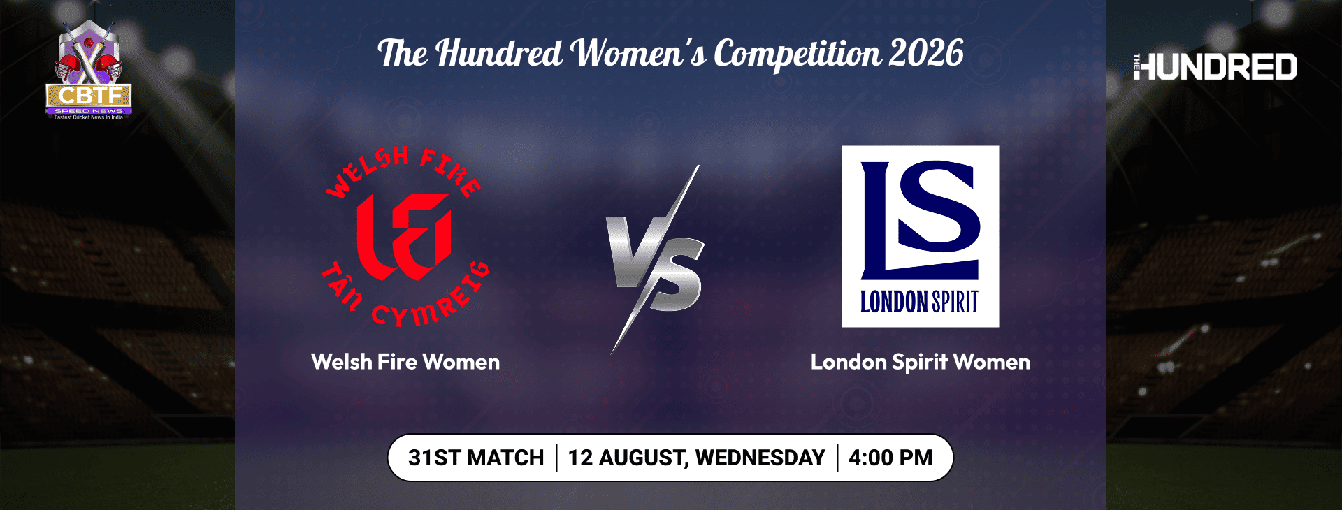 The Hundred Women's Competition 2026, Welsh Fire Women vs London Spirit Women, 31st Match, Welsh Fire Women Won By 15 Runs