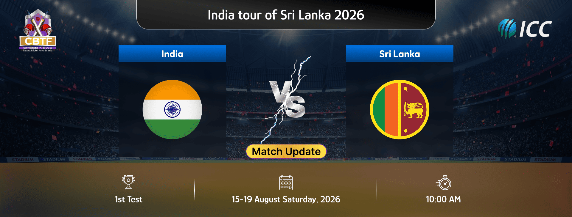 India tour of Sri Lanka 2026, Sri Lanka vs India, 1st Test, Day 2, Match Update, India Chose to Bat