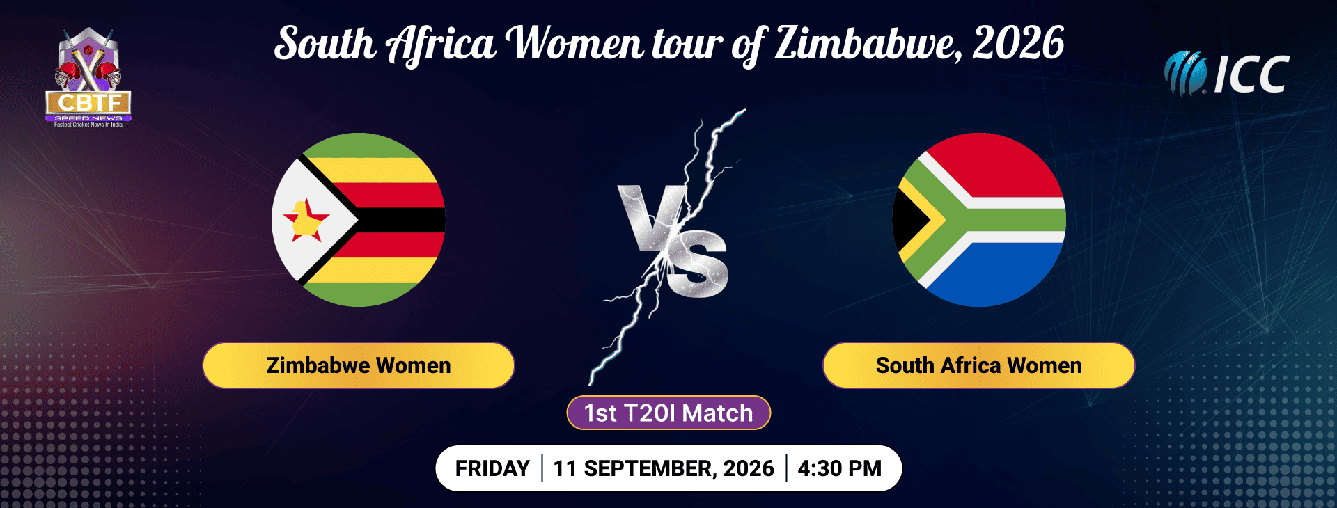 South Africa Women tour of Zimbabwe, 2026, Zimbabwe Women vs South Africa Women, 1st T20I, South Africa Women Won By 6 Wickets