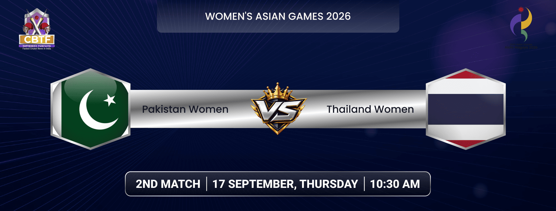 Women's Asian Games 2026, Pakistan Women vs Thailand Women, 2nd Match, Pakistan Women Won By 3 Wickets