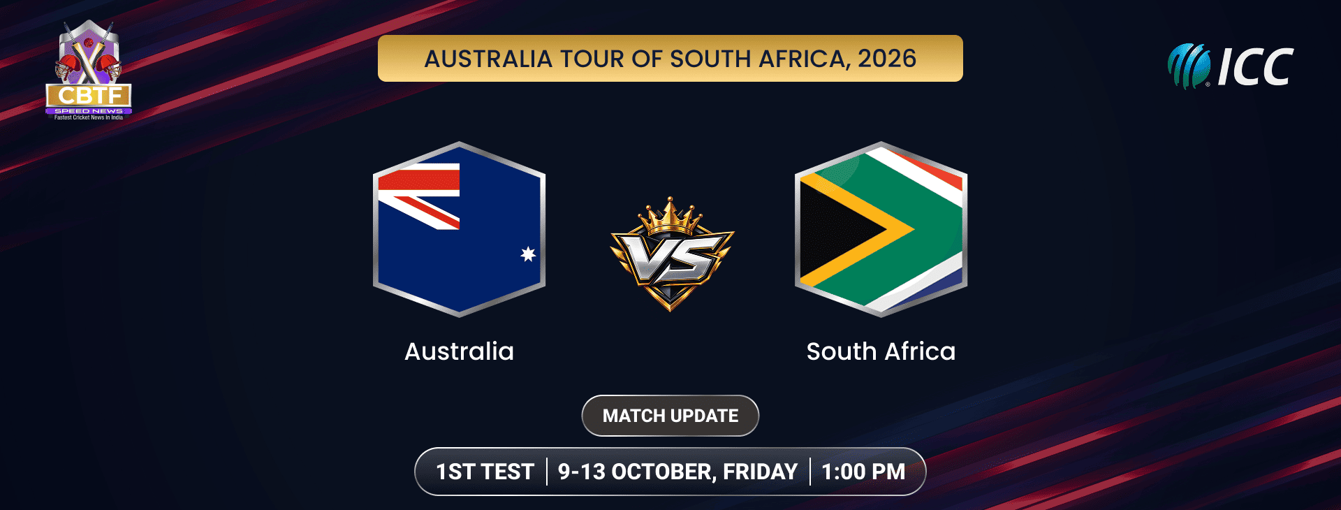 Australia tour of South Africa, 2026, South Africa vs Australia, 1st Test, Day 1, Match Update, Australia Chose to Bat
